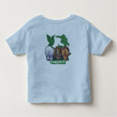 ライオンズタイガーは私を支える トドラーTシャツ (裏面)