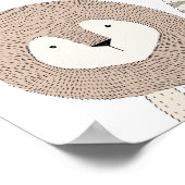 ライオンズタイガースが動物の赤ちゃんシャワー歓迎サインを支える ポスター (角)