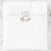 ライオンズタイガース&ベアーズアニマルベビーシャワーステッカー ラウンドシール (バッグ)