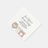 ライオンズタイガース&ベアーズアニマルベビーシャワーナプキン スタンダードカクテルナプキン (角)