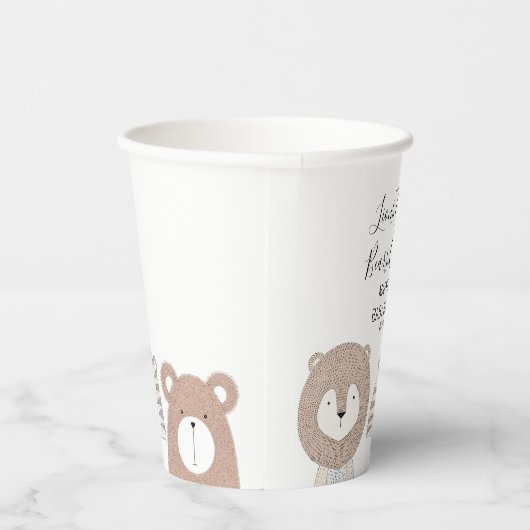ライオンズタイガース&ベアーズアニマルベビーシャワー 紙コップ (右)