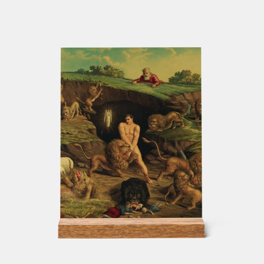 ライオンズデンのダニエル アクリルサイン (正面)