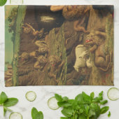 ライオンズデンのダニエル キッチンタオル (折り畳み)