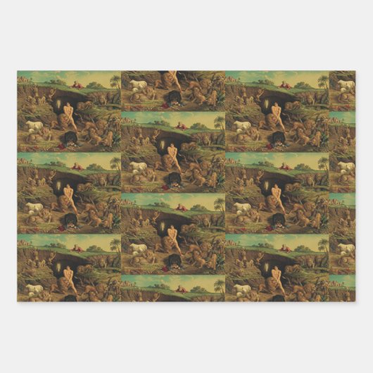 ライオンズデンのダニエル ラッピングペーパーシート (正面3)