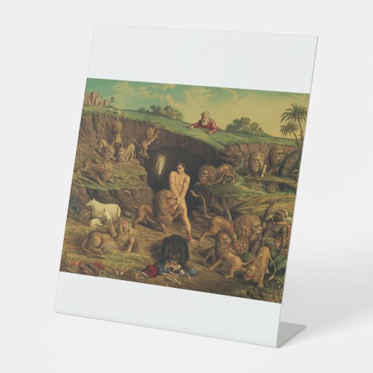 ライオンズデンのダニエル 台座サイン (正面)