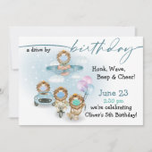 ライオンズドライブバイ誕生日 招待状 (正面)