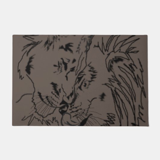 ライオンズハグ ドアマット (正面)