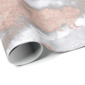 ライオンズピンクローズバラ金ゴールドメタリックマーブルグレー ラッピングペーパー (ロールコーナー)