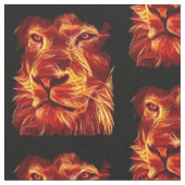 ライオンズフレイムオンブラック ファブリック (クローズアップ)