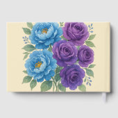 ライオンズブルー牡丹とフィグパープルバラ結婚ズ ゲストブック (裏面)