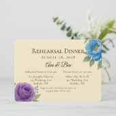 ライオンズブルー&フィグパープルピーニーリハーサルディナー 招待状 (スタンド正面)