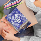 ライオンズヴィンテージペンイラストレーション素朴カスタム ノートブック