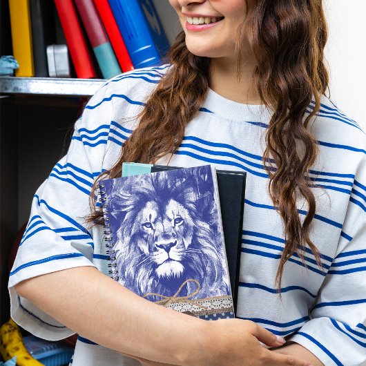 ライオンズヴィンテージペンイラストレーション素朴カスタム ノートブック