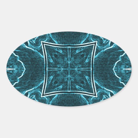 ライオンズ共有アートプリント 楕円形シール (正面)