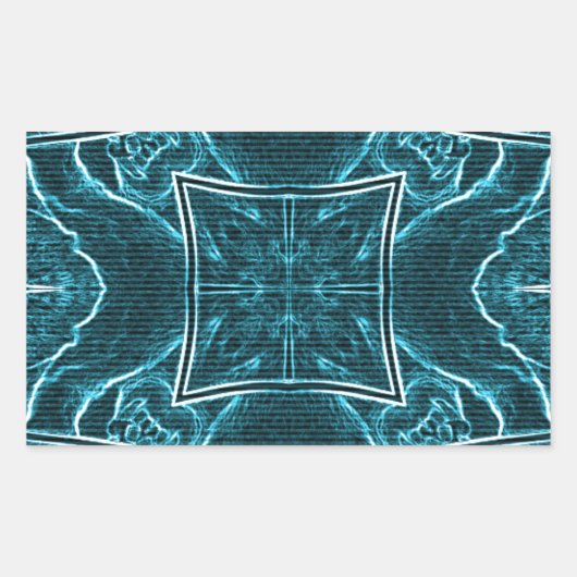 ライオンズ共有アートプリント 長方形シール (正面)