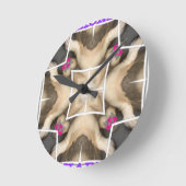 ライオンズ共有 ラウンド壁時計 (傾斜)