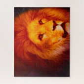 ライオンズ大きな猫。 ジグソーパズル (縦)