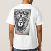 ライオンズ男性へデザイン付き愛着Tシャツ Tシャツ (裏面)