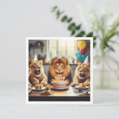 ライオンズ祝、ライオンズの誕生日の招待状 招待状 (スタンド正面)