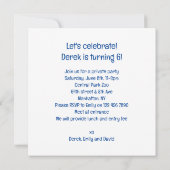 ライオンズ祝、ライオンズの誕生日の招待状 招待状 (裏面)