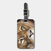 ライオンズ素晴らし顔アート名ラゲッジタグ ラゲッジタグ (正面縦)