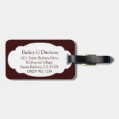 ライオンズ素晴らし顔アート名ラゲッジタグ ラゲッジタグ (裏面横)