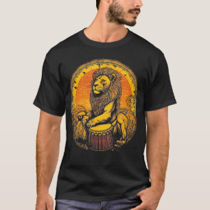 ライオンズ遊ダンベルドラマーAfrican Tシャツ