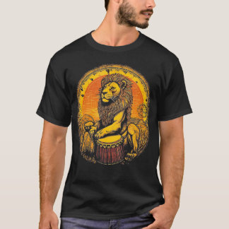 ライオンズ遊ダンベルドラマーAfrican Tシャツ
