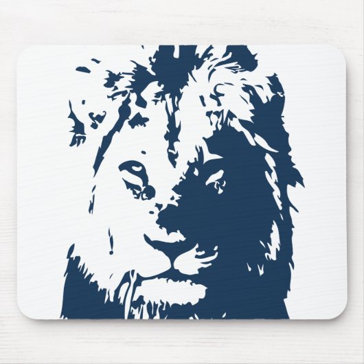 ライオンズ顔 マウスパッド (正面)
