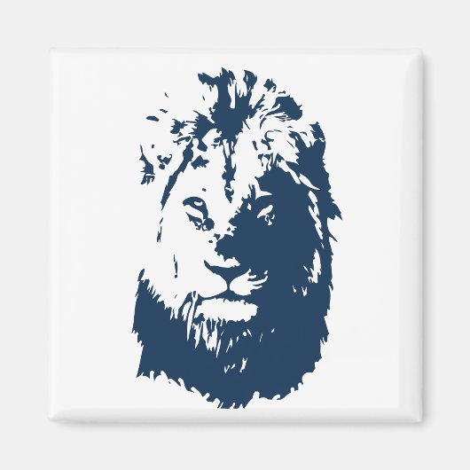 ライオンズ顔 マグネット (正面)