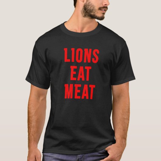 ライオンズ食べ肉 Tシャツ (正面)