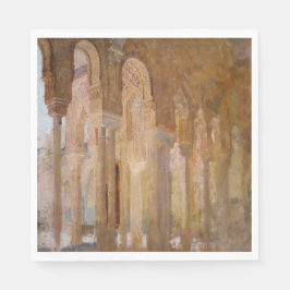 ライオンズ・アルハンブラの裁判所（Henri Regnault著） スタンダードランチョンナプキン