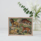 ライオンズ・タイガースヴィンテージアートエフェメラ ポストカード (スタンド正面)