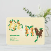 ライオンズ、タイガース、ベア誕生日招待状 招待状 (スタンド正面)