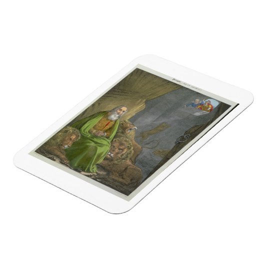 ライオンズ・デンのダニエルは、によって印刷された聖書から マグネット (左側)