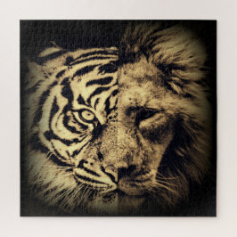 ライオンタイガー2in1パズル ジグソーパズル