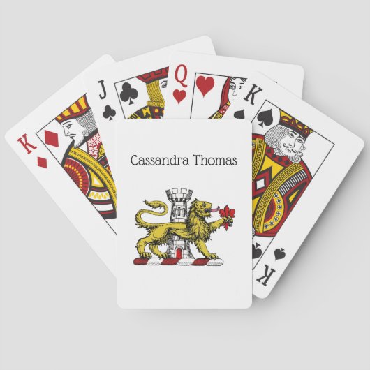 ライオンタワー(紋章の)フラ・ダ・リクレストエンブレムC トランプ (裏面)