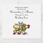 ライオンタワー(紋章の)フラ・ダ・リクレストエンブレムC ビールラベル (シングルラベル)