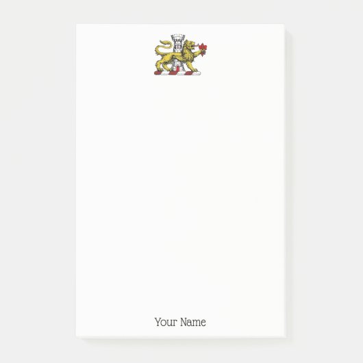 ライオンタワー（紋章の）フラ・ダ・リクレストエンブレムC ポストイット (正面)