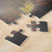 ライオンダンサー中国のフィレクラッカーイラストレーション ジグソーパズル (側面)