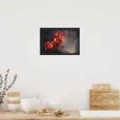 ライオンダンサー中国のフィレクラッカーイラストレーション ポスター (キッチン)