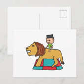 ライオンチーミング ポストカード (正面/裏面)