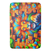 ライオンデザイン バスマット (正面縦)