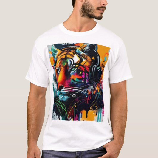 ライオンデザインTシャツ Tシャツ (正面)