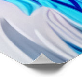 ライオンデジタカラフルルアート |誕生日 ポスター (角)