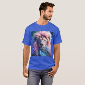 ライオンデジタルアートTシャツ Tシャツ (正面フル)