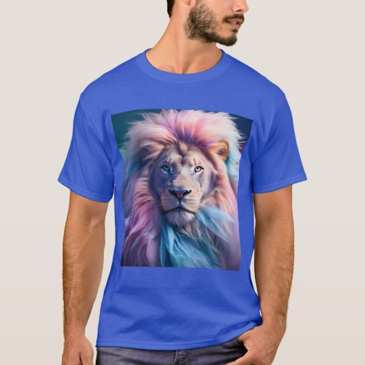 ライオンデジタルアートTシャツ Tシャツ (正面)