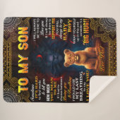 ライオントゥマイ息子に時々それは懸命パパ シェルパブランケット (正面(横))