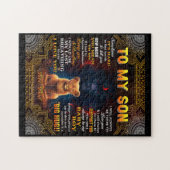 ライオントゥマイ息子に時々それは懸命パパ ジグソーパズル (横)