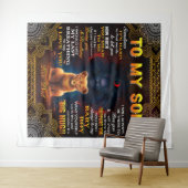 ライオントゥマイ息子に時々それは懸命パパ タペストリー (インサイチュ(横))